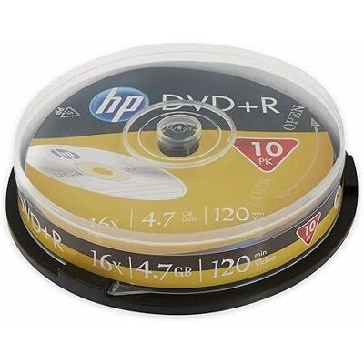 HP 8995398 - DVD+R 4,7GB - 10 pcs - Sauvegarde de données HP 8995398 - DVD+R 4,7GB - 10 pcs - Sauvegarde de données