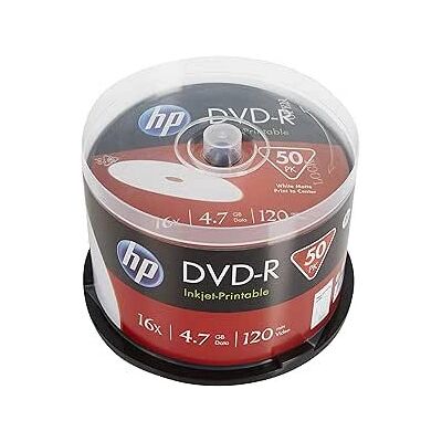 HP Modèle DME00025WIP DVD imprimable 4,7GB - DVDs HP Modèle DME00025WIP DVD imprimable 4,7GB - DVDs