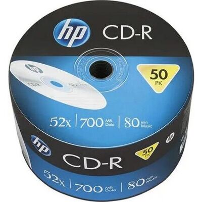 HP CRE00070 CD-R Argent 700MB 52x - Disques CD-R HP CRE00070 CD-R Argent 700MB 52x - Disques CD-R