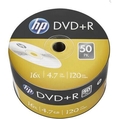 HP DRE00070 Argent 4.7GB DVD+R 50 pièces HP DRE00070 Argent 4.7GB DVD+R 50 pièces