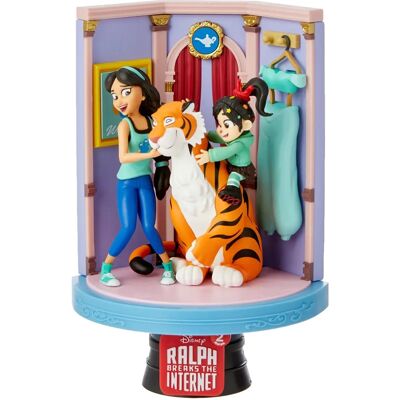 Diorama Disney Beast Kingdom - Jasmine & Vanellope - 15cm - Ralph 2.0 Diorama Disney Beast Kingdom - Jasmine & Vanellope - 15cm - Ralph 2.0