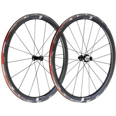 Juego de ruedas Vision SC40 en fibra de carbono - Negro / Shimano - 700c Juego de ruedas Vision SC40 en fibra de carbono - Negro / Shimano - 700c
