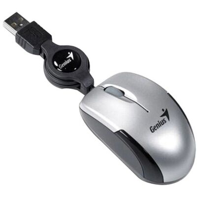 Souris Optique Genius Micro Traveler V2 - 1200 DPI - Argent - USB Souris Optique Genius Micro Traveler V2 - 1200 DPI - Argent - USB