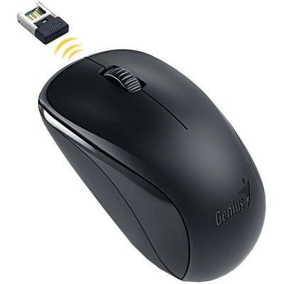 Souris sans fil Genius NX-7000 - Conception ergonomique, 1200 dpi, Noir Souris sans fil Genius NX-7000 - Conception ergonomique, 1200 dpi, Noir