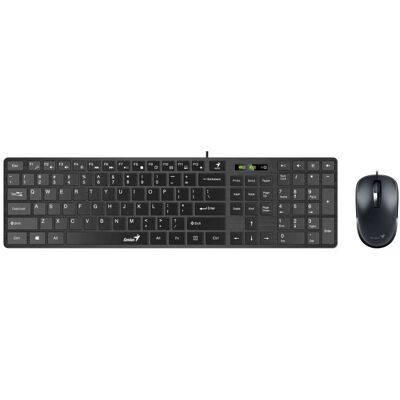 Genius Computer Technology SlimStar C126 Billentyűzet és Egér - Fekete Genius Computer Technology SlimStar C126 Billentyűzet és Egér - Fekete