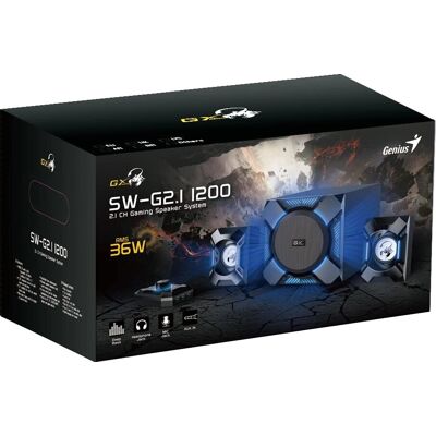 Genius SW-G2.1 1200 Lautsprecher - Gaming & Heimaudio Genius SW-G2.1 1200 Lautsprecher - Gaming & Heimaudio
