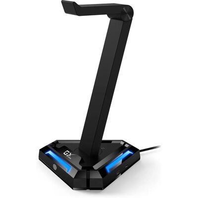 Support pour casque Genius GX-UH100 - Éclairage RVB, 2x USB-A, 2x USB-C, Noir Support pour casque Genius GX-UH100 - Éclairage RVB, 2x USB-A, 2x USB-C, Noir