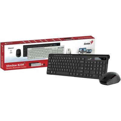 Genius SlimStar 8230 Vezeték nélküli billentyűzet és egér készlet - Billentyűzet és egér combo Genius SlimStar 8230 Vezeték nélküli billentyűzet és egér készlet - Billentyűzet és egér combo