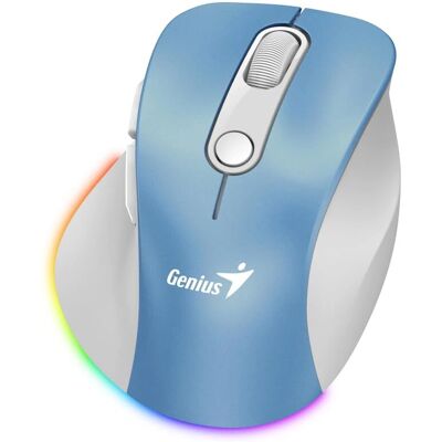 Mouse wireless Genius Ergo 9000S Pro Albastru Deschis - Mouse Mouse wireless Genius Ergo 9000S Pro Albastru Deschis - Mouse