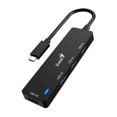 Genius UH-400 USB-Hub - 4 Ports, Schwarz Genius UH-400 USB-Hub - 4 Ports, Schwarz