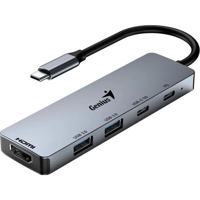Genius UH-500 USB-C Hub - 5 Ports, HDMI, 100W PD Genius UH-500 USB-C Hub - 5 Ports, HDMI, 100W PD