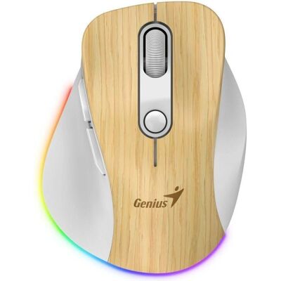 Genius Ergo 9000S Bois de Pin - Souris Sans Fil Genius Ergo 9000S Bois de Pin - Souris Sans Fil