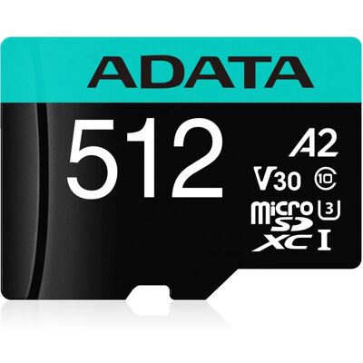Karta pamięci ADATA Premier Pro 512 GB MicroSDXC Klasy 10 Karta pamięci ADATA Premier Pro 512 GB MicroSDXC Klasy 10