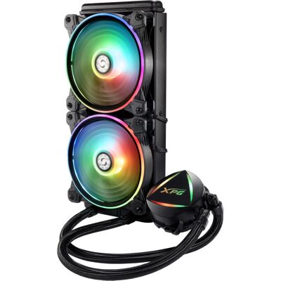 Cooler Líquido XPG Levante - RGB, Radiador 240mm, Preto Cooler Líquido XPG Levante - RGB, Radiador 240mm, Preto