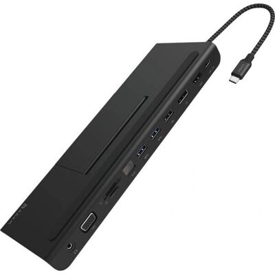 Adam Elements CASA Hub Pro 11-en-1 Station d'accueil USB-C - Noir - Publicité Adam Elements CASA Hub Pro 11-en-1 Station d'accueil USB-C - Noir - Publicité