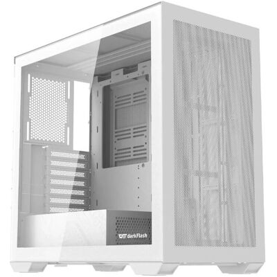 Caja de ordenador Darkflash DLX4000 - Cristal, Blanco, Soporta E-ATX Caja de ordenador Darkflash DLX4000 - Cristal, Blanco, Soporta E-ATX