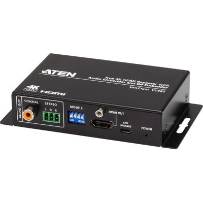 Répéteur HDMI Aten VC882 - 4K HDR - Support Audio - Compact - Publicité Répéteur HDMI Aten VC882 - 4K HDR - Support Audio - Compact - Publicité