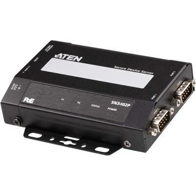 ATEN SN3402P Sicherer Geräte-Server - 2 Ports RS-232/422/485 - PoE ATEN SN3402P Sicherer Geräte-Server - 2 Ports RS-232/422/485 - PoE