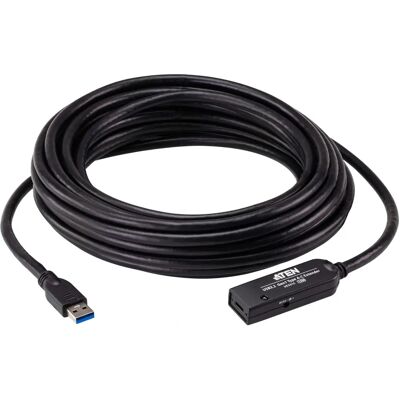 Aten USB förlängningskabel - 10M, Svart - USB 3.2 Gen 1 Aten USB förlängningskabel - 10M, Svart - USB 3.2 Gen 1