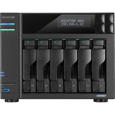 Asustor - LOCKERSTOR 6 Gen2 - Nero - 8 GB DDR4 - NAS Asustor - LOCKERSTOR 6 Gen2 - Nero - 8 GB DDR4 - NAS