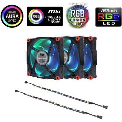 Ventola RGB In Win Aurora - Nero/Rosso - 120x120mm - Ventilatore per PC Ventola RGB In Win Aurora - Nero/Rosso - 120x120mm - Ventilatore per PC