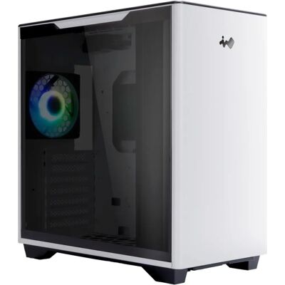 In-Win Weiß E-ATX Midi-Tower PC-Gehäuse mit Glas & ARGB-Lüfter In-Win Weiß E-ATX Midi-Tower PC-Gehäuse mit Glas & ARGB-Lüfter
