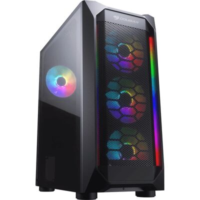 Case Gaming COUGAR CGR-5VM6B-MESH-G-RGB - Nero, Vetro Temperato Case Gaming COUGAR CGR-5VM6B-MESH-G-RGB - Nero, Vetro Temperato