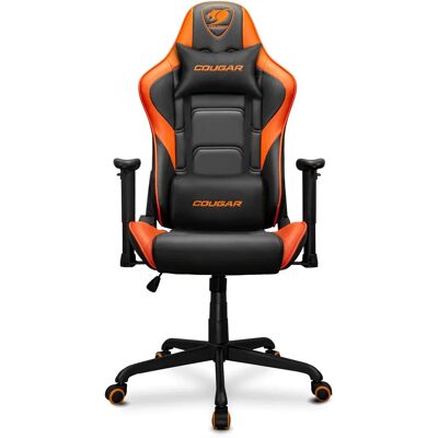 Cougar Armor Elite Gaming Nojatuoli - Oranssi - Tukee 120kg - Kallistuu 160° - Teräksinen runko Cougar Armor Elite Gaming Nojatuoli - Oranssi - Tukee 120kg - Kallistuu 160° - Teräksinen runko
