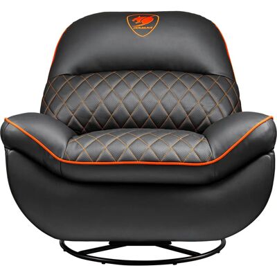 COUGAR Gaming Overlord Divano da gaming - Gepolsterter Sitz, Nero, 150kg COUGAR Gaming Overlord Divano da gaming - Gepolsterter Sitz, Nero, 150kg