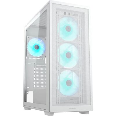 Gabinete Cougar MX220 Blanco RGB ATX Torre Media Gabinete Cougar MX220 Blanco RGB ATX Torre Media