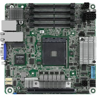 Asrock X570D4I-2T Moderkort - AMD X570 Socket - Mini ITX Asrock X570D4I-2T Moderkort - AMD X570 Socket - Mini ITX