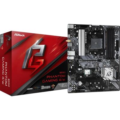 Carte Mère ASRock B550 Phantom Gaming 4/AC - AMD B550 - ATX - Publicité Carte Mère ASRock B550 Phantom Gaming 4/AC - AMD B550 - ATX - Publicité