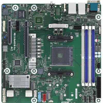 Carte mère Asrock X570D4U Micro ATX - AMD X570 Socket AM4 Carte mère Asrock X570D4U Micro ATX - AMD X570 Socket AM4
