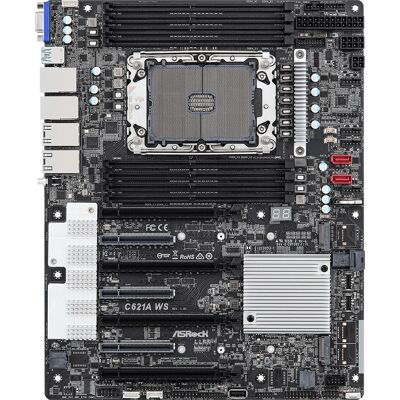 ASRock C621A WS - Μητρική πλακέτα - ATX - Socket P+ - C621A - Υποστηρίζει Intel Xeon, 8 υποδοχές RAM ASRock C621A WS - Μητρική πλακέτα - ATX - Socket P+ - C621A - Υποστηρίζει Intel Xeon, 8 υποδοχές RAM