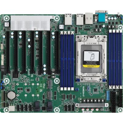 Asrock ROMED8-2T/BCM Moderkort - AMD Socket SP3 - ATX - 2 x 10Gb LAN - DDR4 Asrock ROMED8-2T/BCM Moderkort - AMD Socket SP3 - ATX - 2 x 10Gb LAN - DDR4