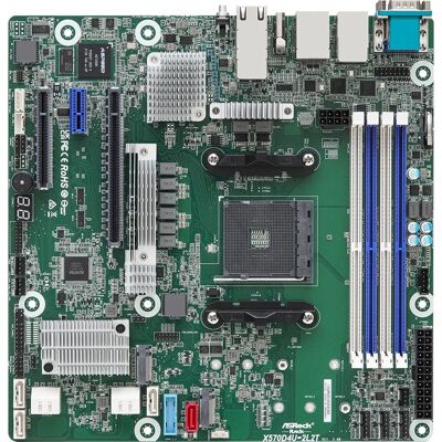 ASRock X570D4U-2L2T/BCM Huvudkort - Micro ATX - AMD X570 Socket ASRock X570D4U-2L2T/BCM Huvudkort - Micro ATX - AMD X570 Socket