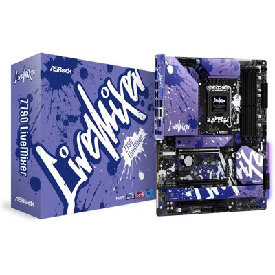 Carte mère ASRock Z790 LiveMixer - DDR5, PCIe 5.0, WiFi 6E Carte mère ASRock Z790 LiveMixer - DDR5, PCIe 5.0, WiFi 6E
