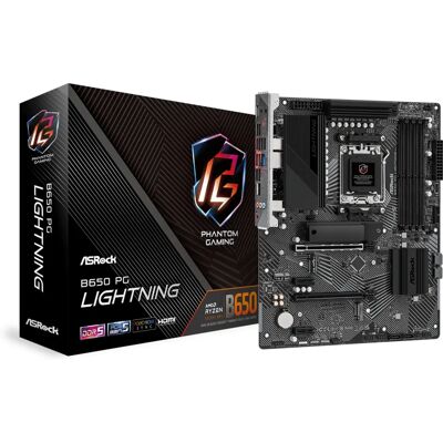 Asrock B650 PG Lightning - Carte mère - ATX - Socket AM5 - Noir Asrock B650 PG Lightning - Carte mère - ATX - Socket AM5 - Noir