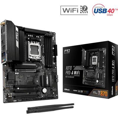 Asrock X870 Pro-A WiFi AMD X870 Socket AM5 ATX - Carte mère Asrock X870 Pro-A WiFi AMD X870 Socket AM5 ATX - Carte mère