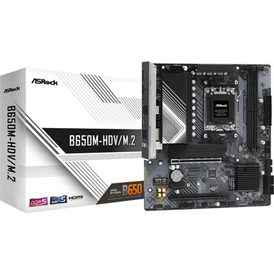 Asrock B650M-HDV/M.2 Carte mère AMD B650 Socket AM5 Micro ATX Asrock B650M-HDV/M.2 Carte mère AMD B650 Socket AM5 Micro ATX