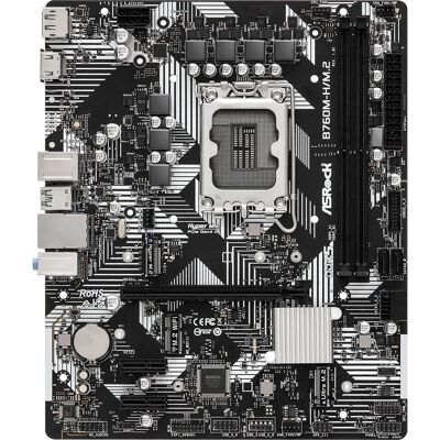 Carte mère Asrock B760M-H/M.2 - Micro ATX - LGA 1700 - Intel B760 Carte mère Asrock B760M-H/M.2 - Micro ATX - LGA 1700 - Intel B760