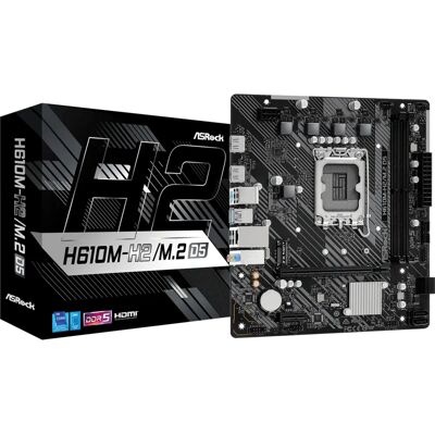 Asrock Mainboard H610m-H2/M.2 D5 - Micro ATX - LGA1700 Socket - Intel H610 Asrock Mainboard H610m-H2/M.2 D5 - Micro ATX - LGA1700 Socket - Intel H610