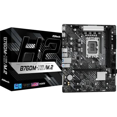 Asrock B760M-H2/M.2 Alaplap - Intel LGA 1700 - Micro ATX Asrock B760M-H2/M.2 Alaplap - Intel LGA 1700 - Micro ATX