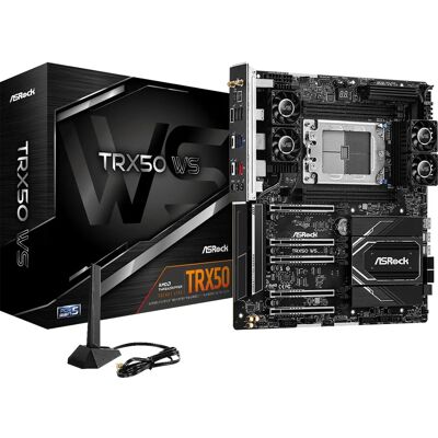 Asrock TRX50 WS Alaplap AMD TRX50 Socket sTR5 Extended ATX Asrock TRX50 WS Alaplap AMD TRX50 Socket sTR5 Extended ATX