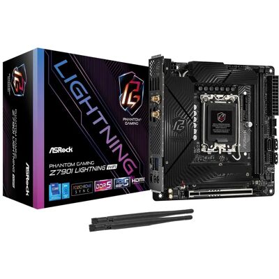 ASRock Z790I Lightning WiFi Motherboard - Mini Itx - Lga1700 - Z790 ASRock Z790I Lightning WiFi Motherboard - Mini Itx - Lga1700 - Z790