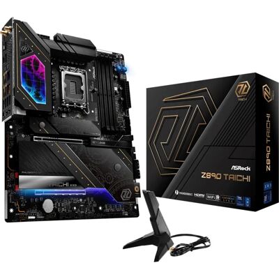 Carte mère ASRock Z890 Taichi - DDR5, PCIe 5.0, Wi-Fi 7 - Publicité Carte mère ASRock Z890 Taichi - DDR5, PCIe 5.0, Wi-Fi 7 - Publicité