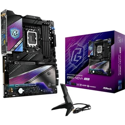 ASRock Z890 Nova WiFi Moederbord - DDR5, PCIe 5.0, WiFi 7 ASRock Z890 Nova WiFi Moederbord - DDR5, PCIe 5.0, WiFi 7