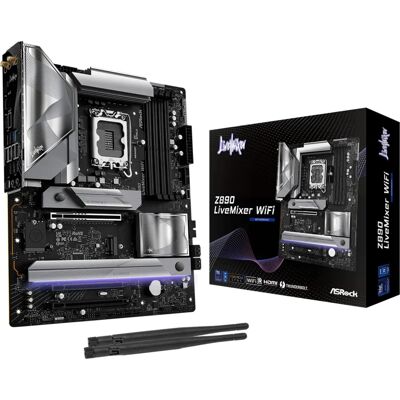 ASRock Z890 LiveMixer WiFi Mainboard - DDR5, ATX, LGA 1851 ASRock Z890 LiveMixer WiFi Mainboard - DDR5, ATX, LGA 1851