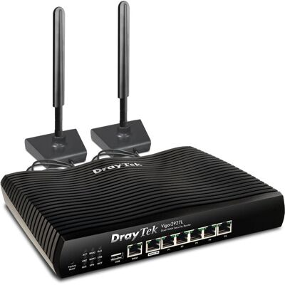 DrayTek Vigor2927L - Router bezprzewodowy - 4G, Gigabit, Czarny DrayTek Vigor2927L - Router bezprzewodowy - 4G, Gigabit, Czarny