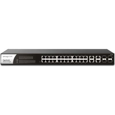DrayTek P1282 Managed Gigabit Ethernet PoE Switch - 24 Ports - Black DrayTek P1282 Managed Gigabit Ethernet PoE Switch - 24 Ports - Black
